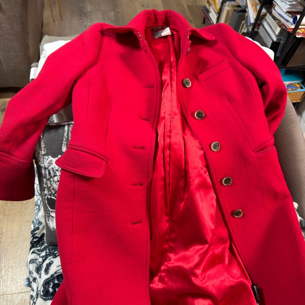 J. Crew Red Trench Coat